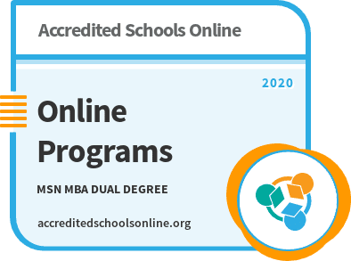 Online MSN MBA Dual Degree Programs badge